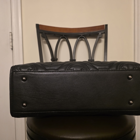 NWT Valentino Orlandi Black Quilted Tote Set - Picture 7 of 9